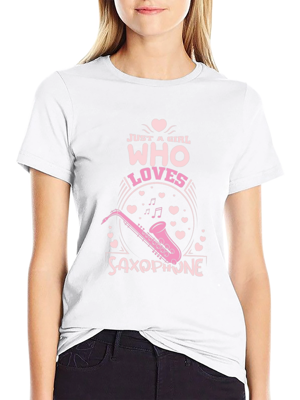 Just a Girl Who Loves Saxophone T-Shirt
