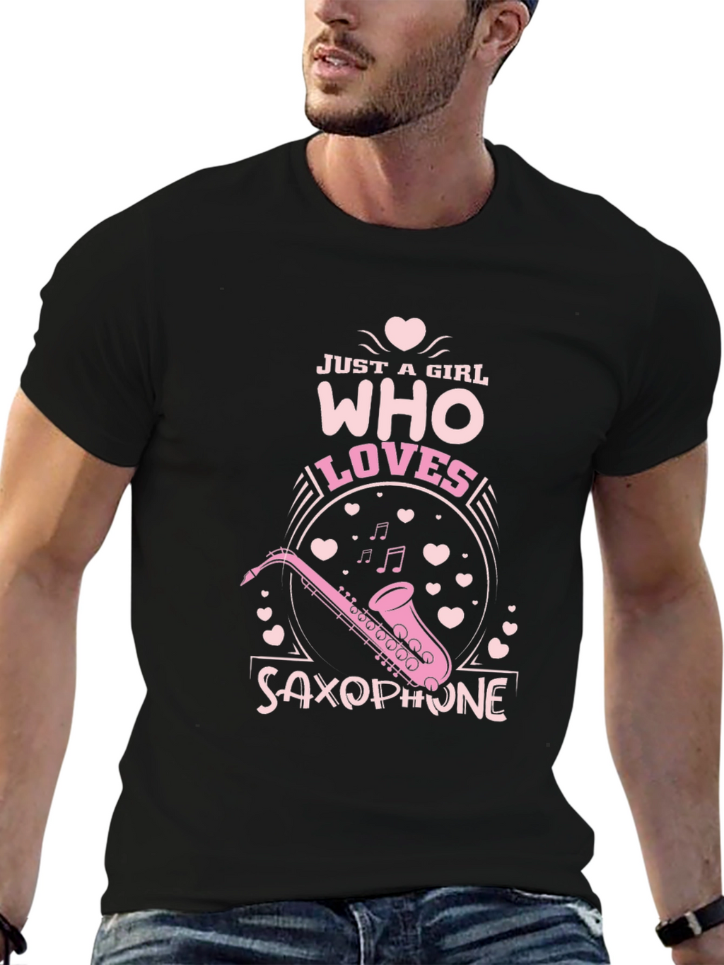 Just a Girl Who Loves Saxophone T-Shirt