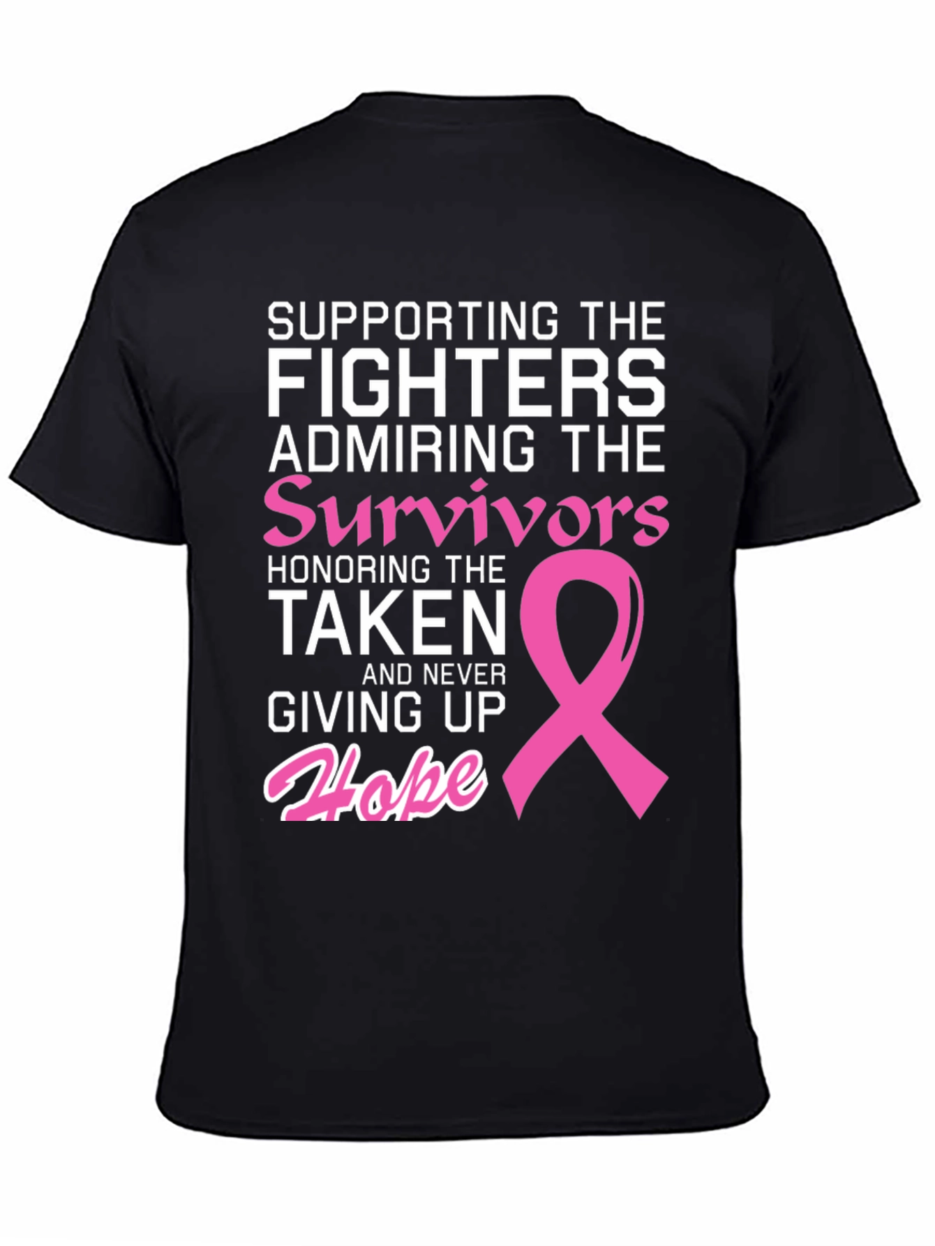 Breast Cancer Awareness T-Shirt: Fighters Survivors Hope