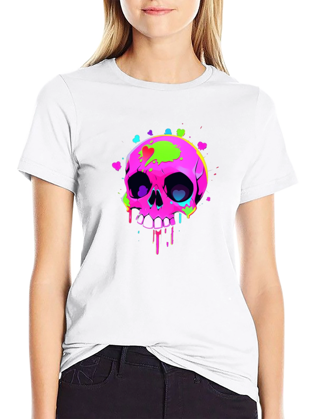 Skull Graphic T-Shirt - Mens Black Tee