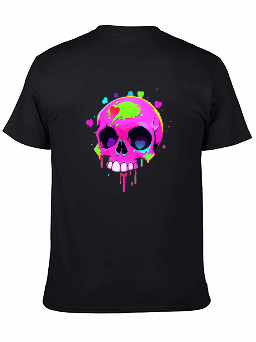 Skull Graphic T-Shirt - Mens Black Tee