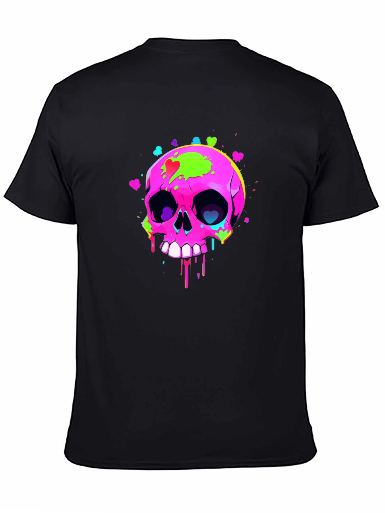 Skull Graphic T-Shirt - Mens Black Tee