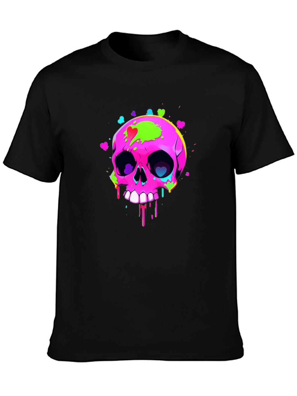 Skull Graphic T-Shirt - Mens Black Tee