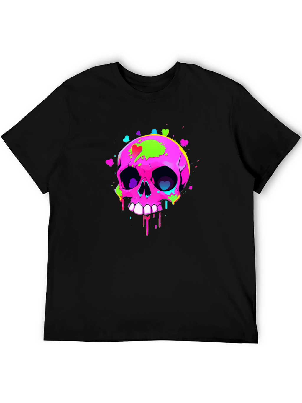 Skull Graphic T-Shirt - Mens Black Tee