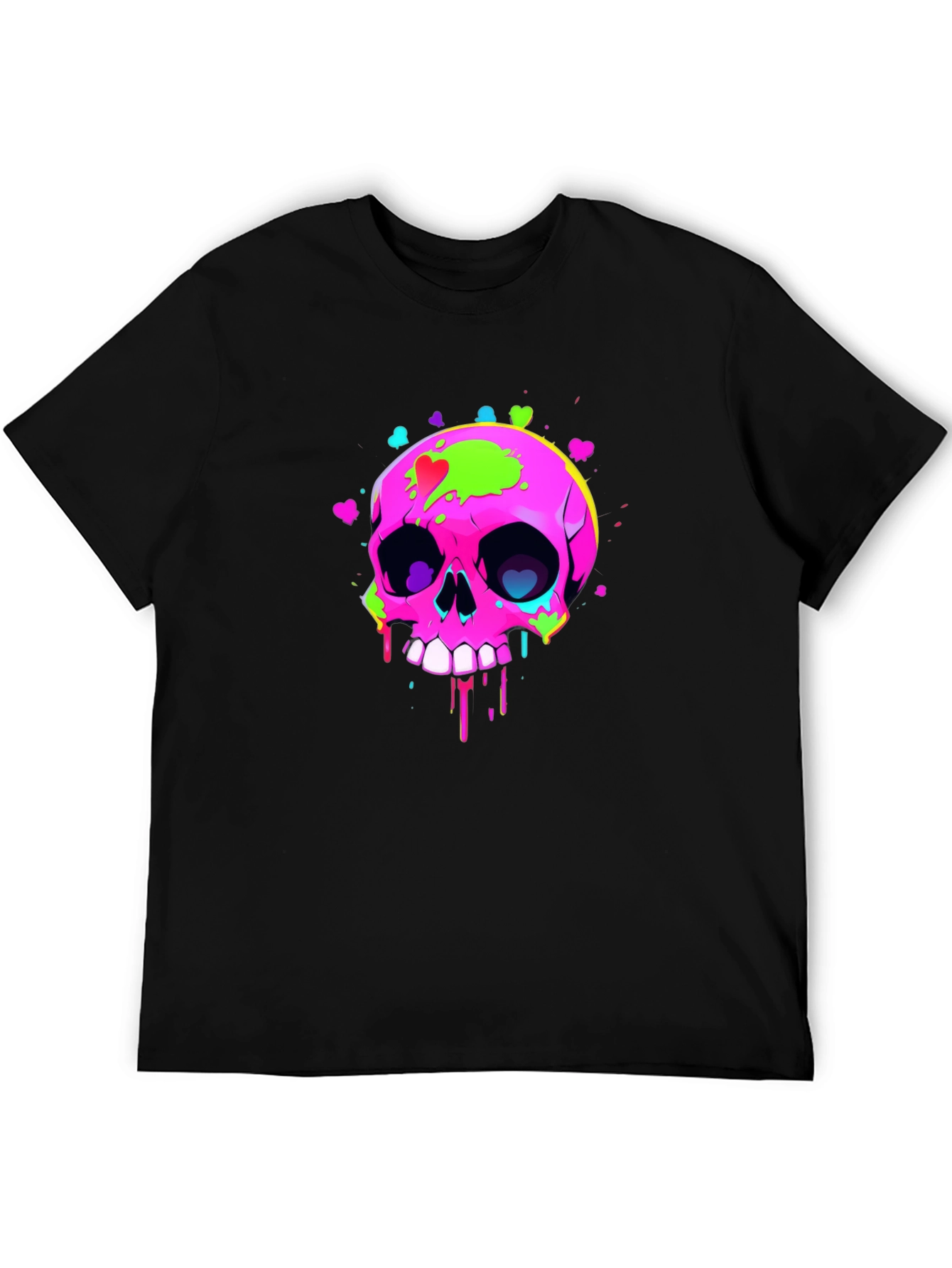Skull Graphic T-Shirt - Mens Black Tee