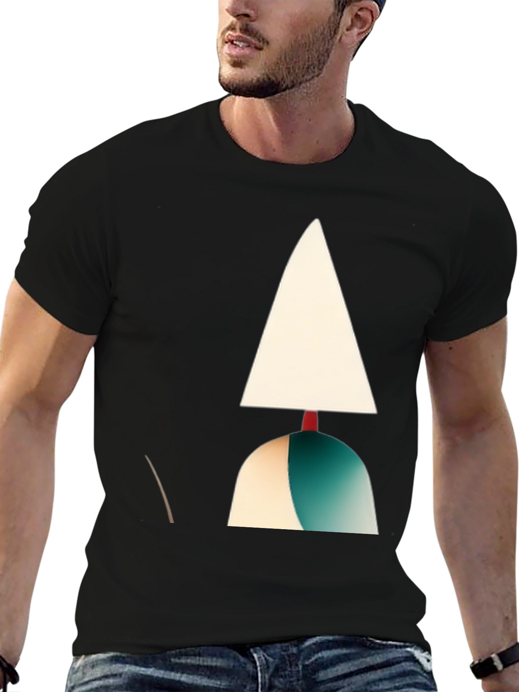 Abstract Handmaids Tale Graphic Black T-Shirt