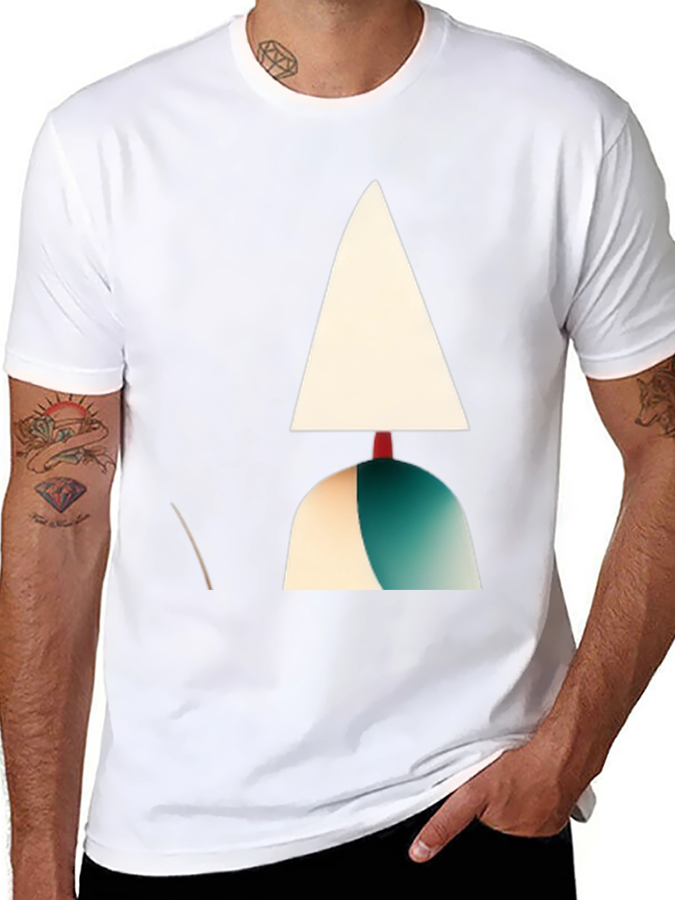 Abstract Handmaids Tale Graphic Black T-Shirt