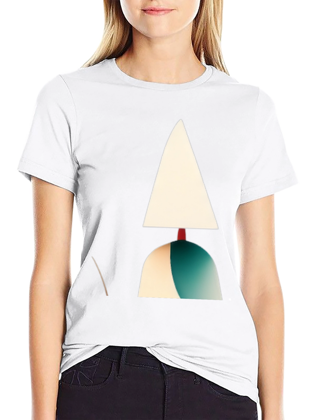 Abstract Handmaids Tale Graphic Black T-Shirt