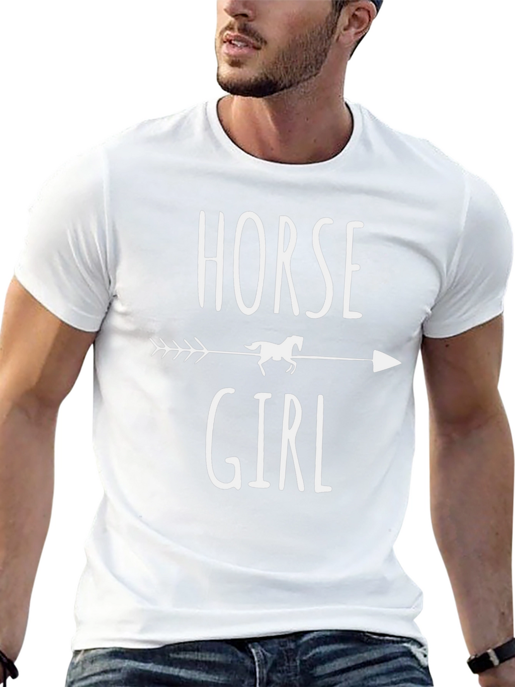 Horse Girl Arrow Graphic T-Shirt