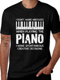 Funny Piano Player T-Shirt Creative Decisions