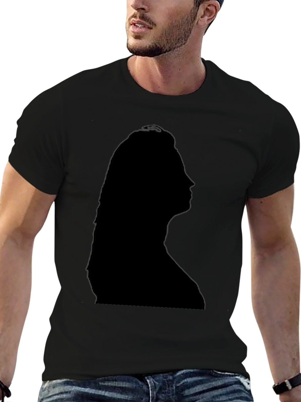 Silhouette Graphic Tee - Black