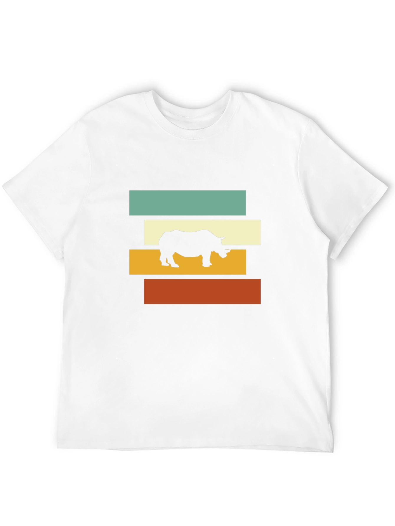 Retro Rhino Tee - Cool Graphic T-Shirt