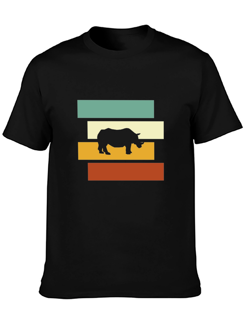 Retro Rhino Tee - Cool Graphic T-Shirt
