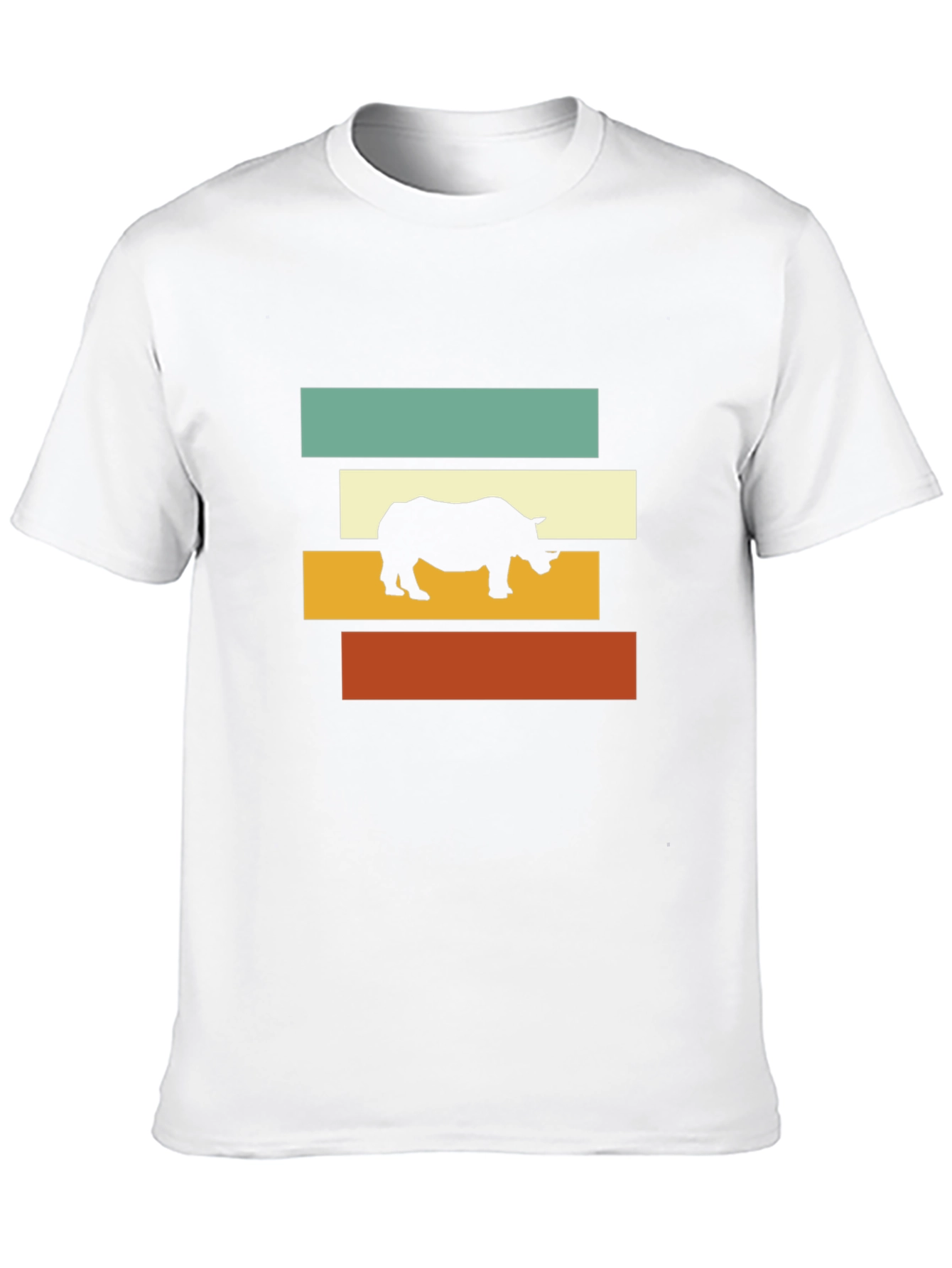Retro Rhino Tee - Cool Graphic T-Shirt