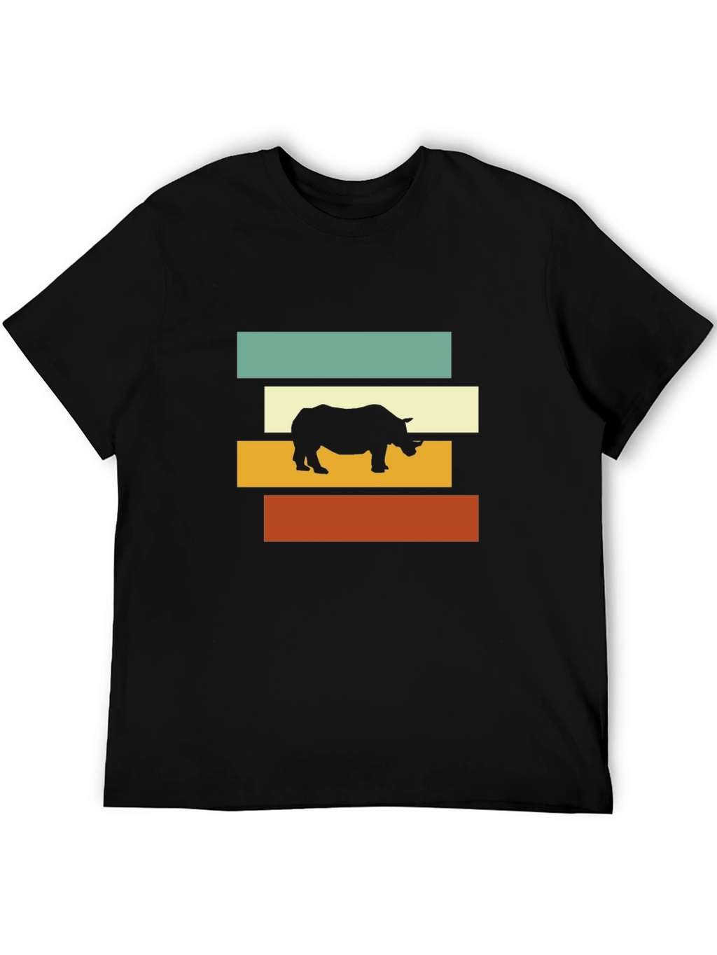 Retro Rhino Tee - Cool Graphic T-Shirt