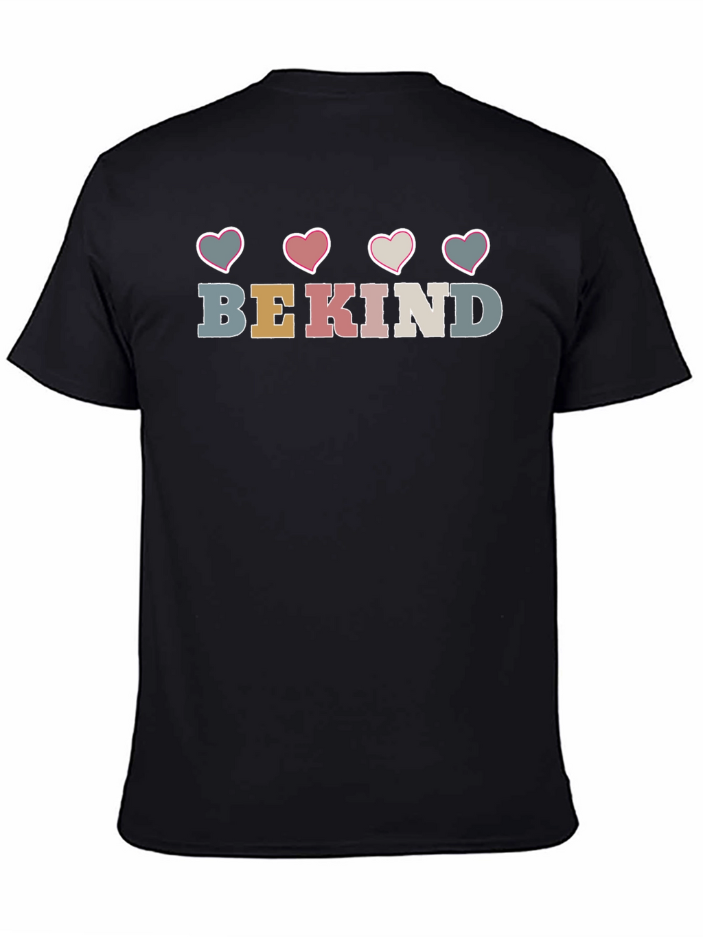Be Kind Heart Graphic Crew Neck Tee