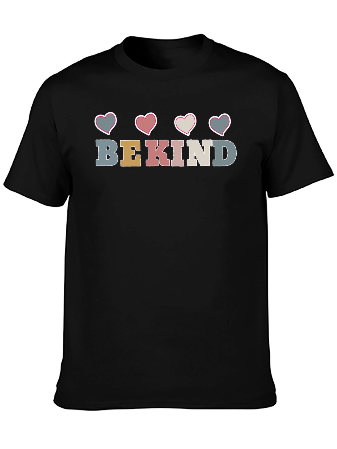 Be Kind Heart Graphic Crew Neck Tee