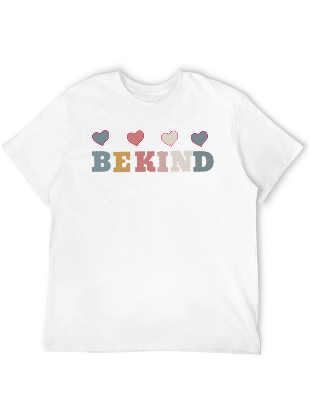 Be Kind Heart Graphic Crew Neck Tee