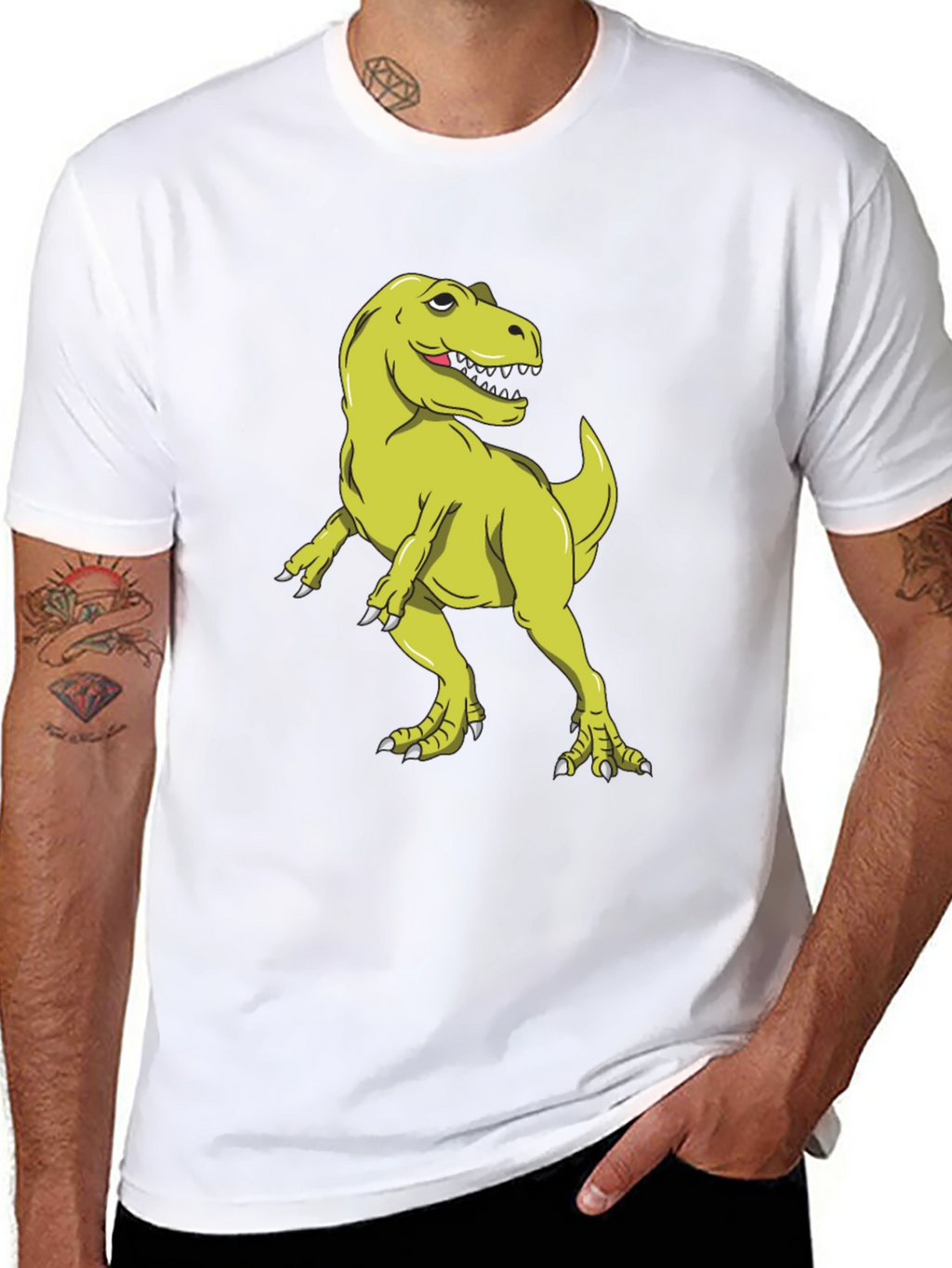 Dinosaur T-Shirt: Funny Green T-Rex Graphic Tee