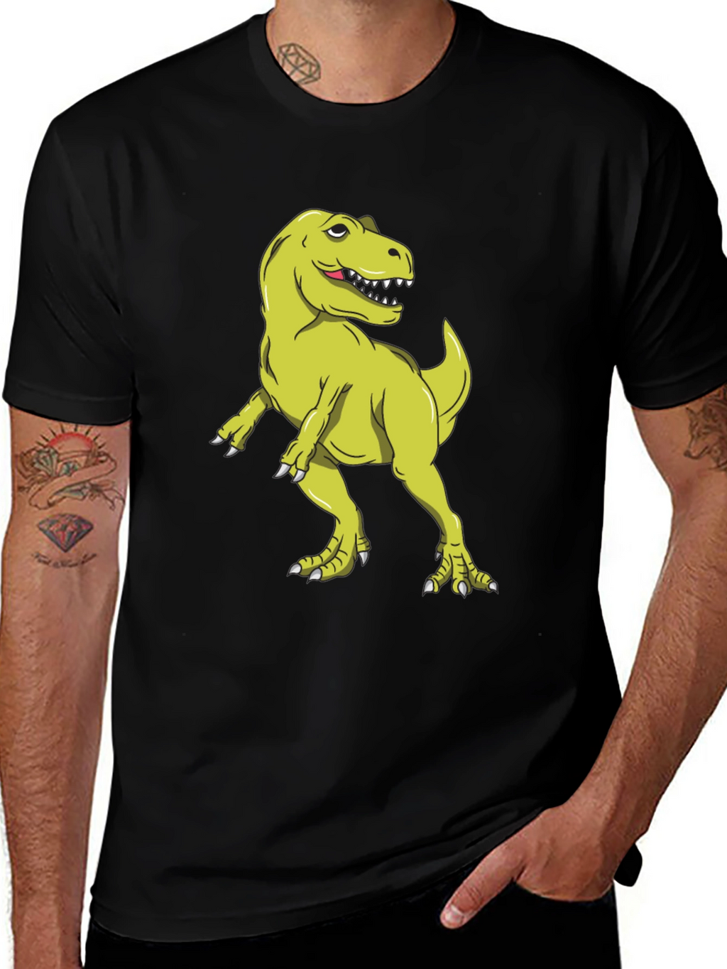 Dinosaur T-Shirt: Funny Green T-Rex Graphic Tee