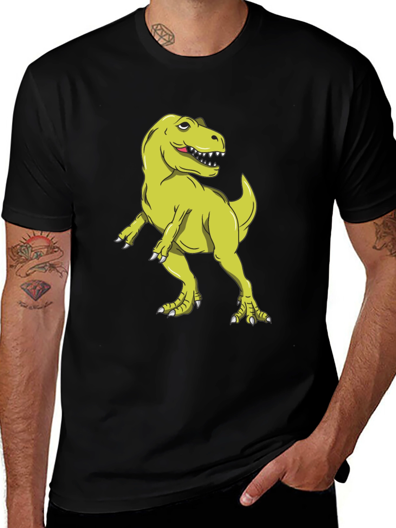 Dinosaur T-Shirt: Funny Green T-Rex Graphic Tee