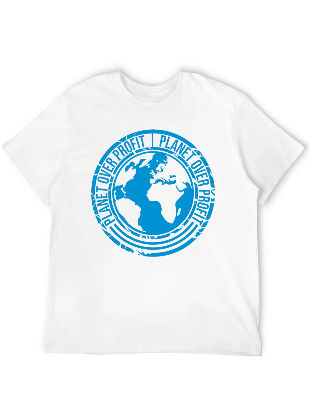 Planet Over Profit Black Graphic T-Shirt