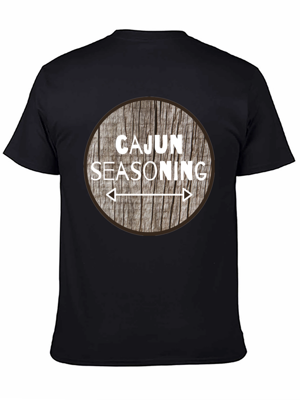 Cajun Seasoning Graphic T-Shirt - Round Wood Design