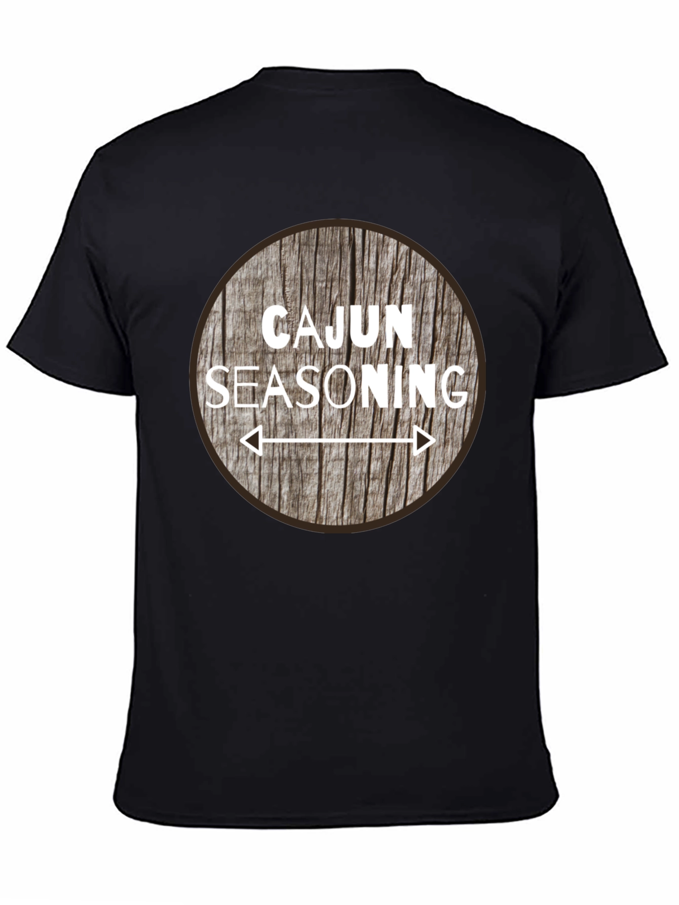 Cajun Seasoning Graphic T-Shirt - Round Wood Design