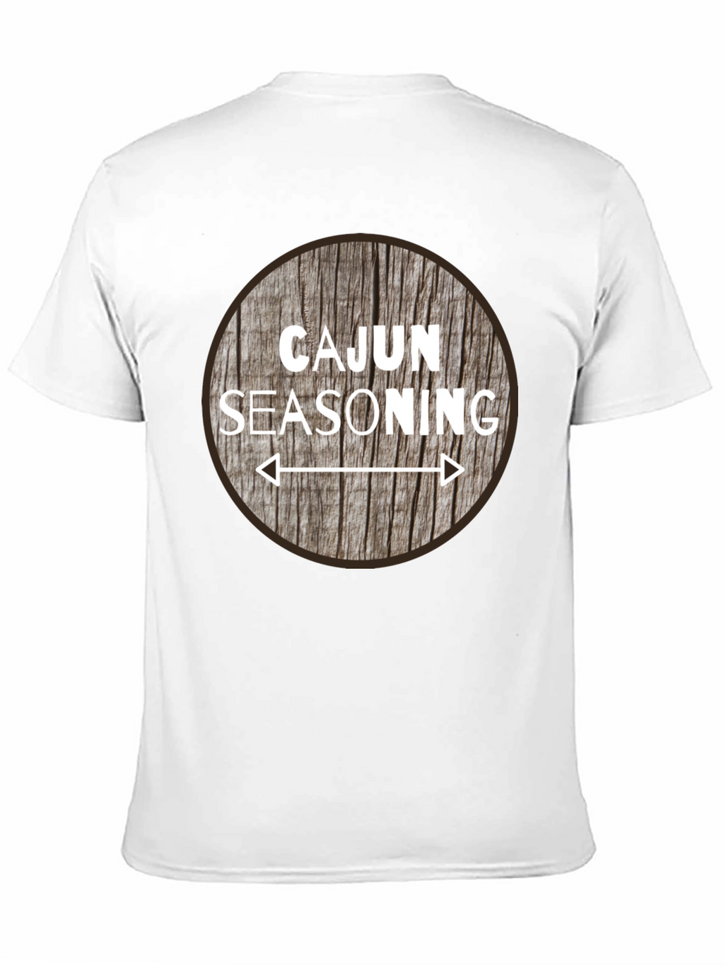 Cajun Seasoning Graphic T-Shirt - Round Wood Design