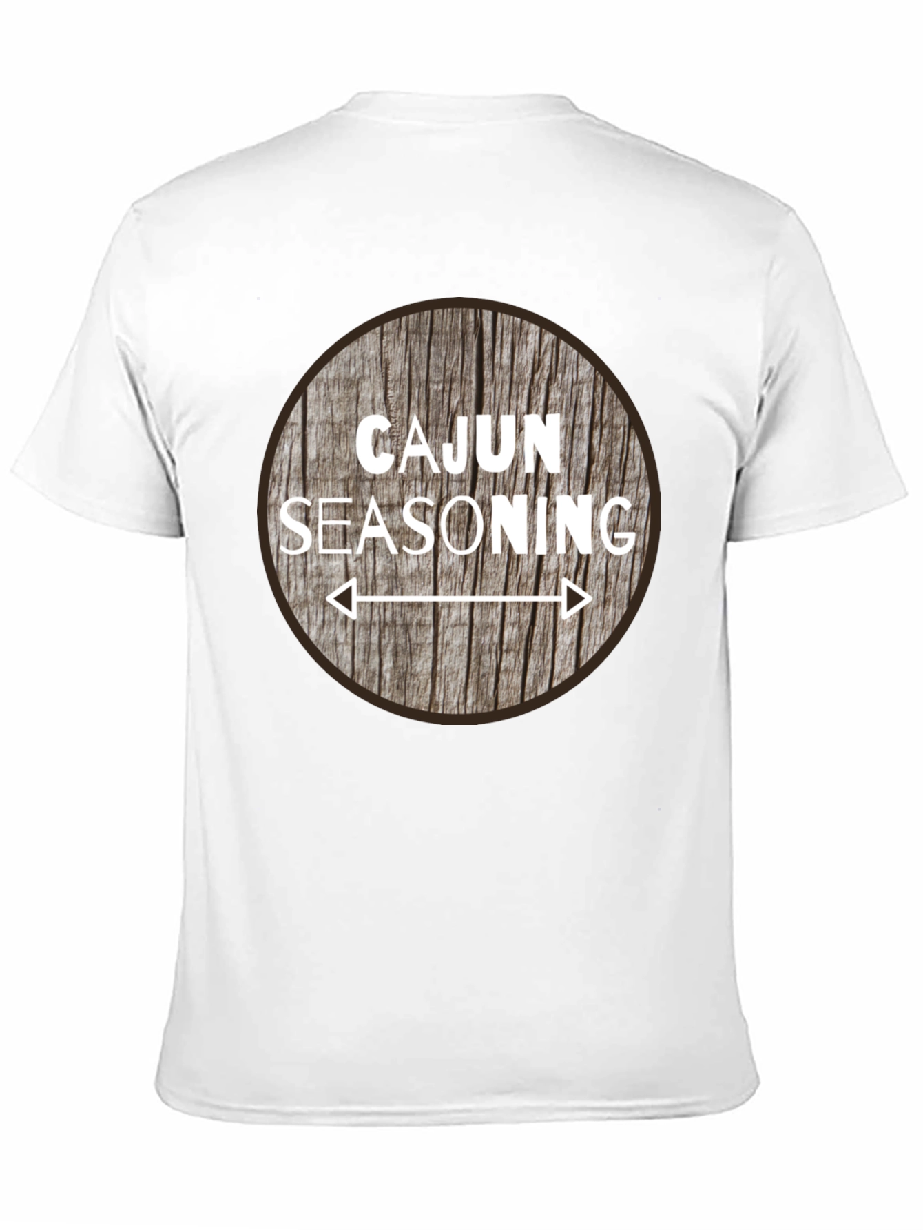 Cajun Seasoning Graphic T-Shirt - Round Wood Design