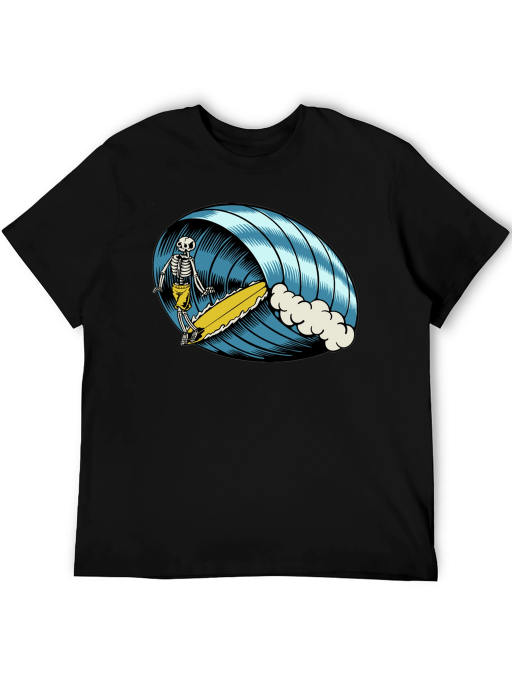 Skeleton Surfer T-Shirt - Ride the Wave of Style!