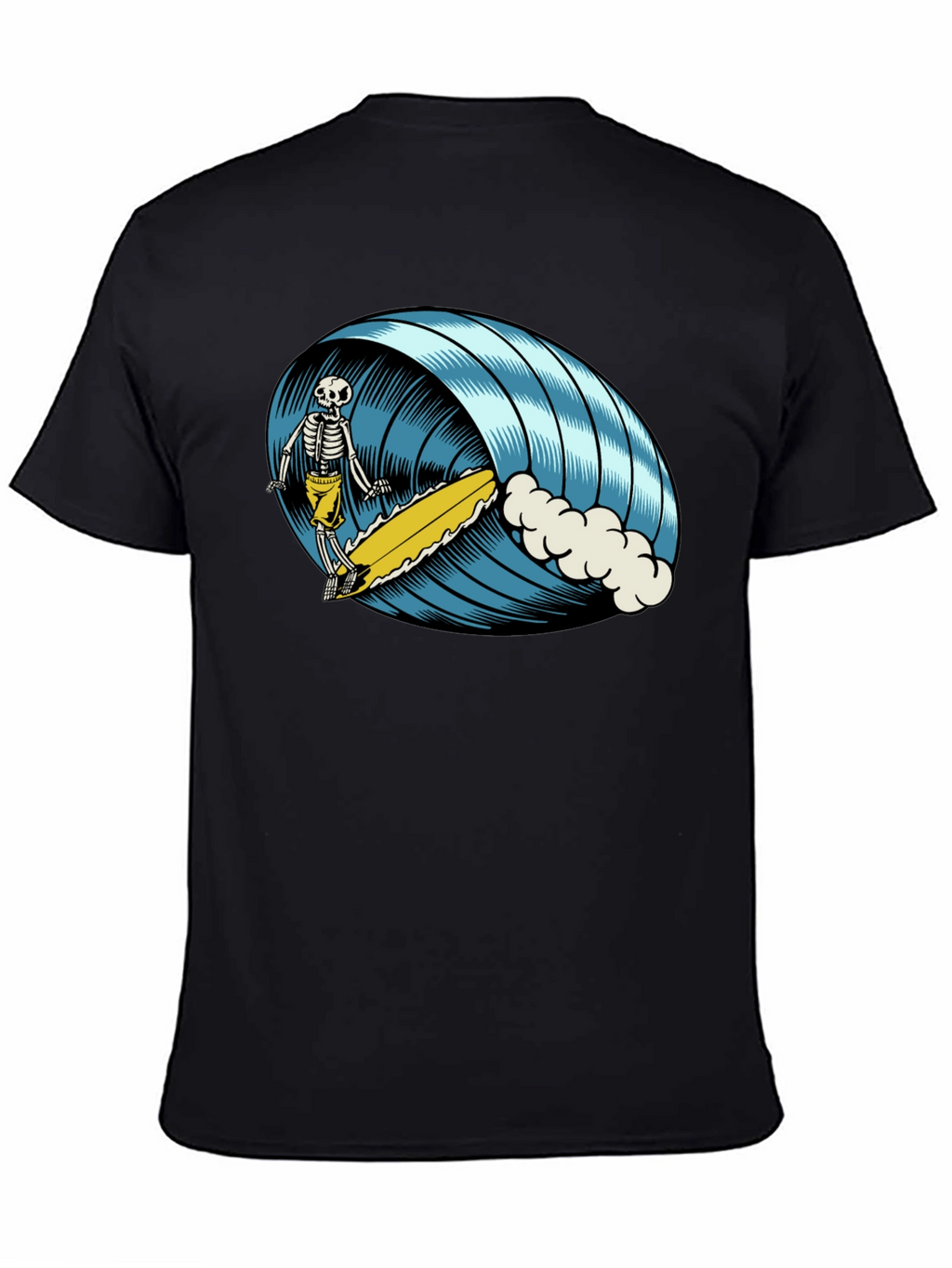 Skeleton Surfer T-Shirt - Ride the Wave of Style!