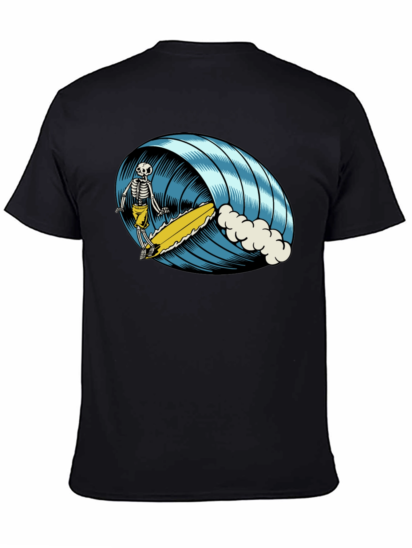 Skeleton Surfer T-Shirt - Ride the Wave of Style!