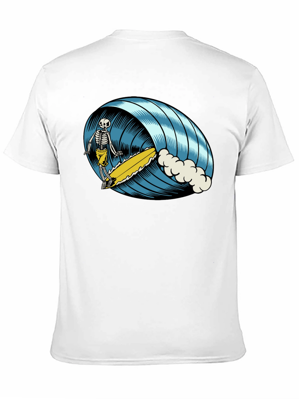 Skeleton Surfer T-Shirt - Ride the Wave of Style!