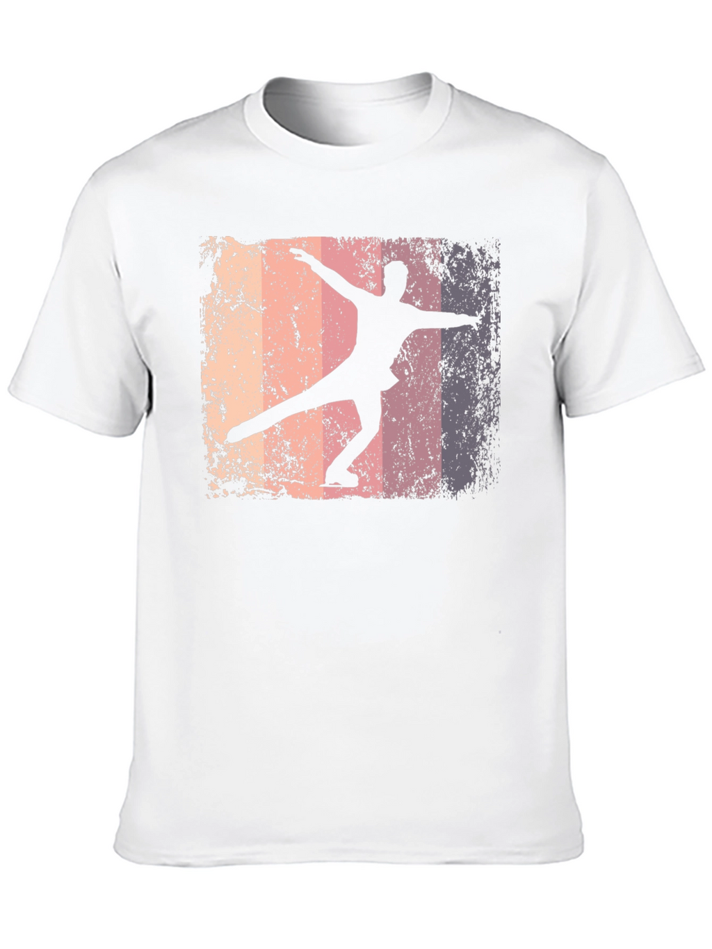 Figure Skating Graphic Tee - Retro Style T-Shirt