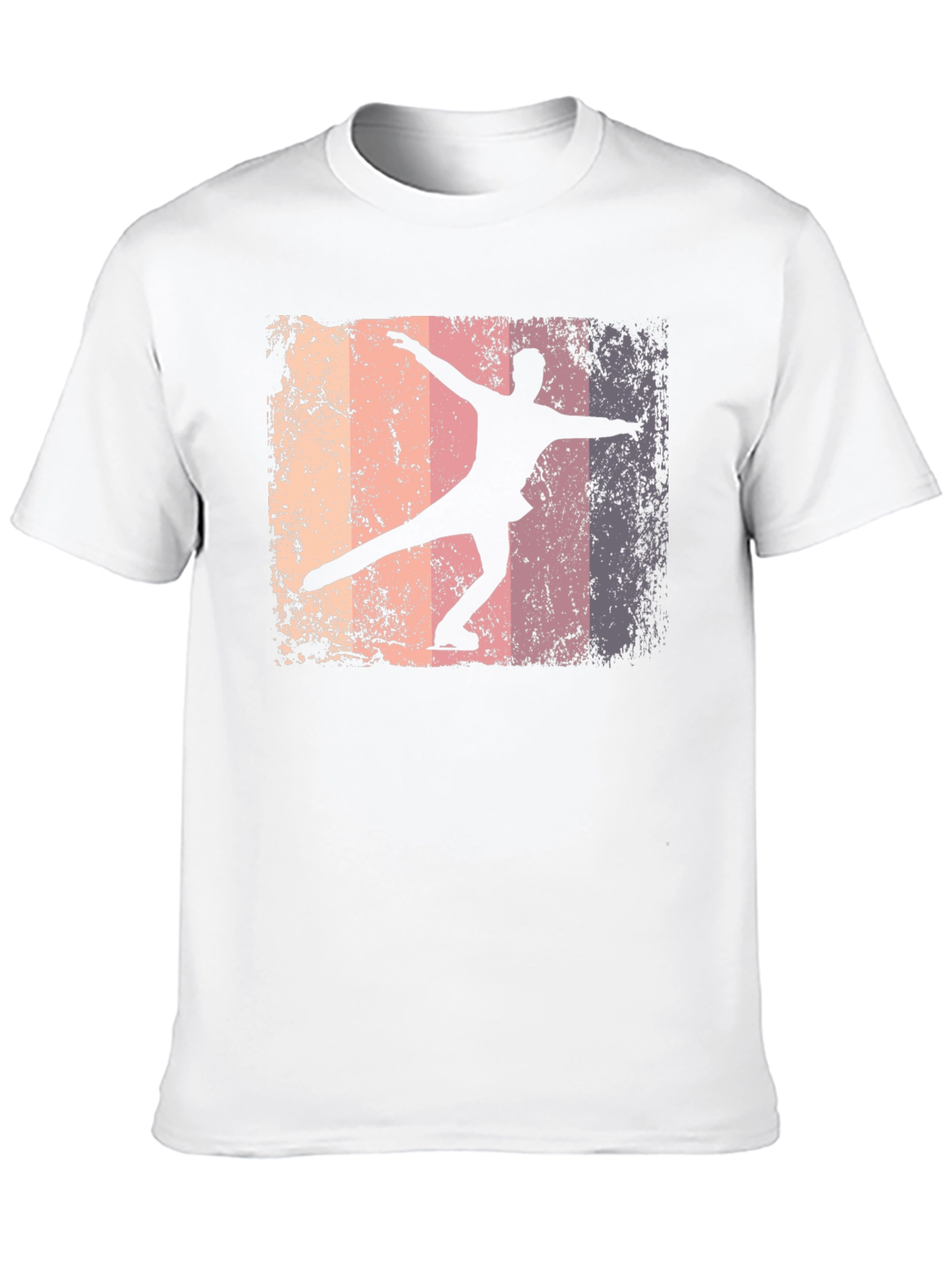 Figure Skating Graphic Tee - Retro Style T-Shirt
