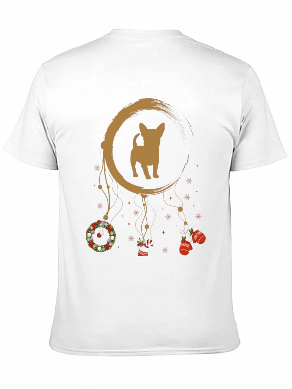 Christmas Chihuahua Dreamcatcher T-Shirt – Festive Dog Lover Tee