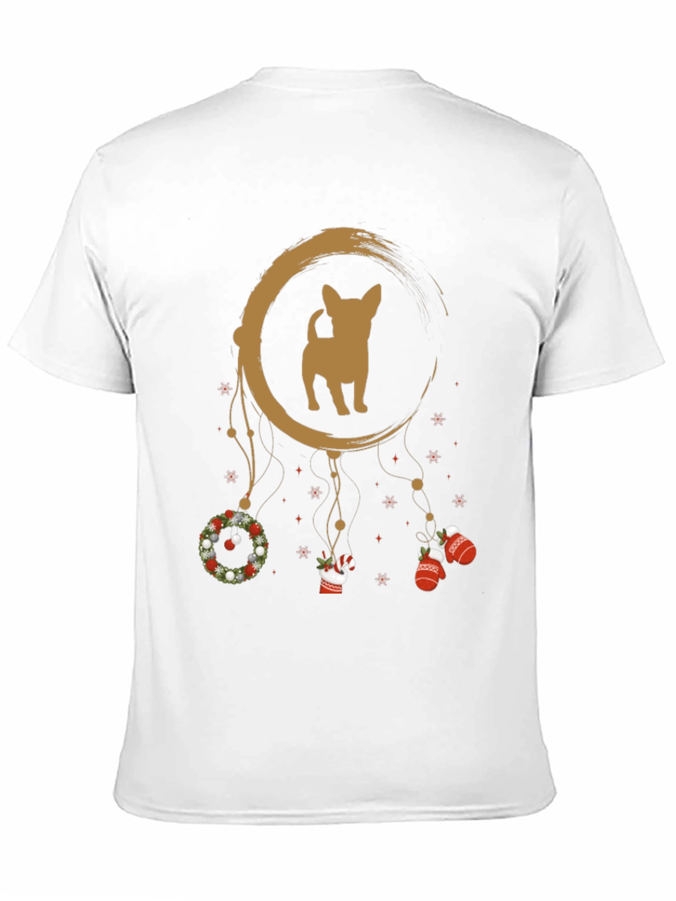 Christmas Chihuahua Dreamcatcher T-Shirt – Festive Dog Lover Tee