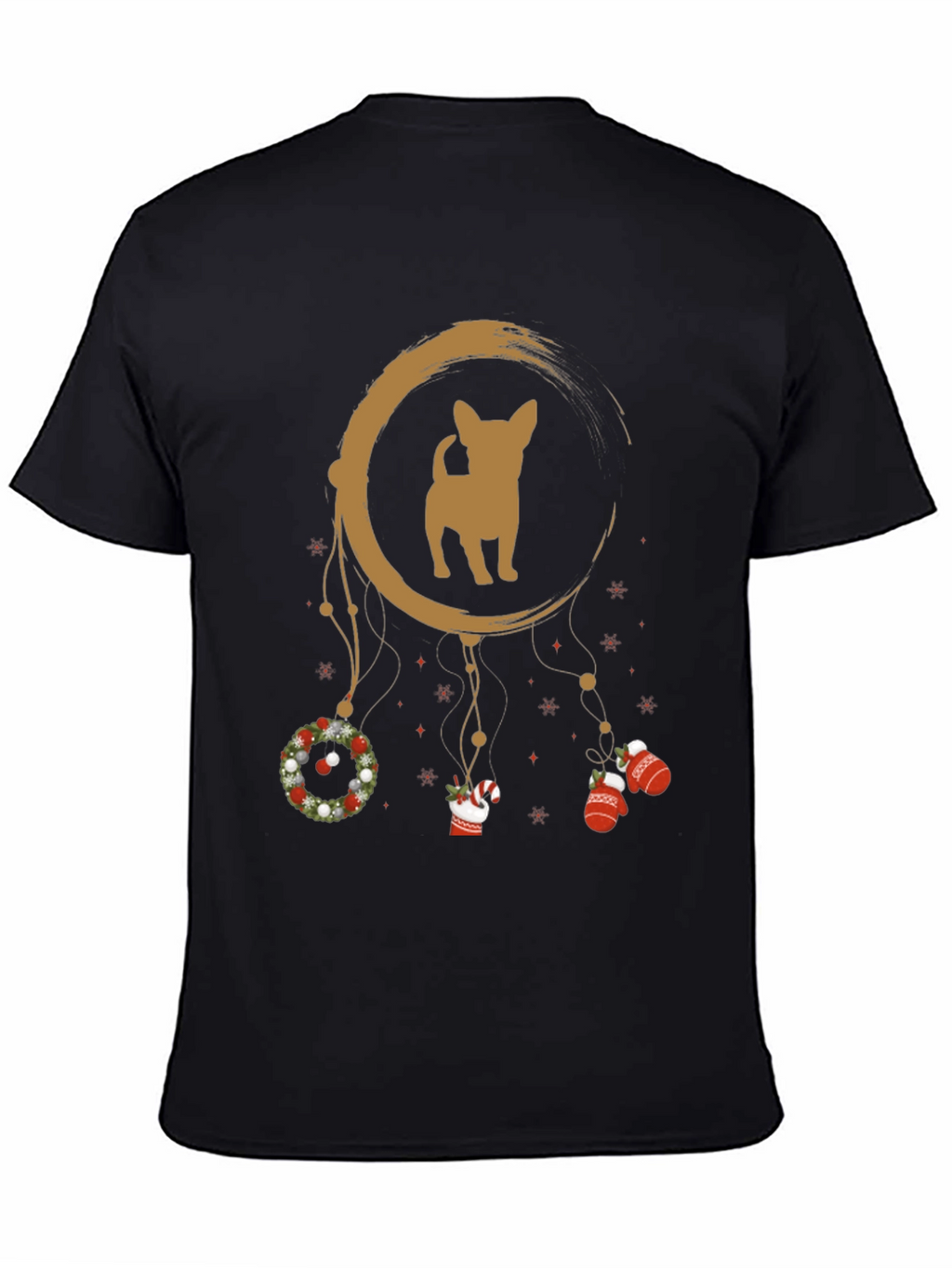Christmas Chihuahua Dreamcatcher T-Shirt – Festive Dog Lover Tee
