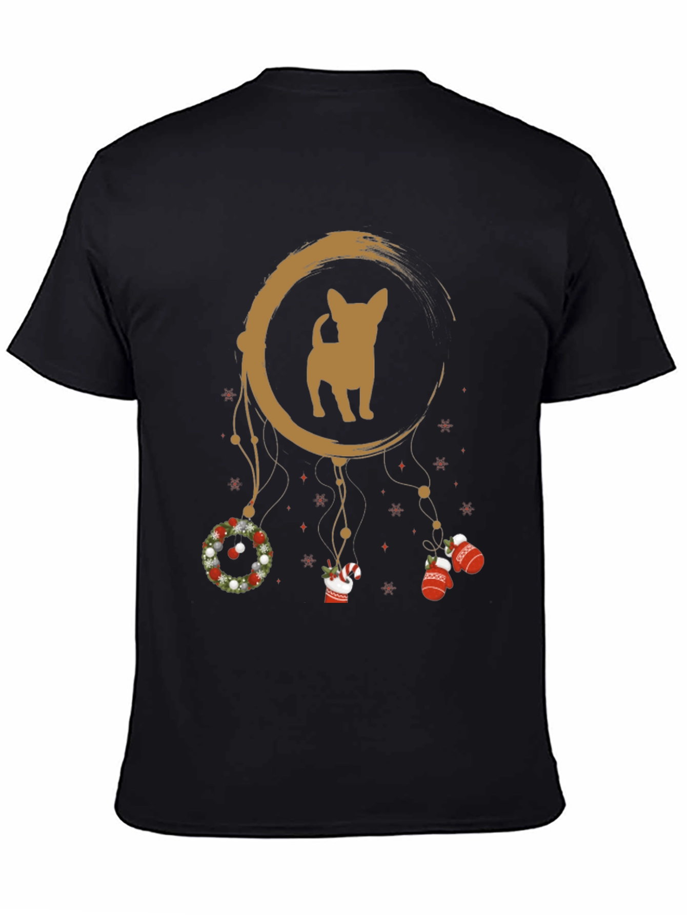 Christmas Chihuahua Dreamcatcher T-Shirt – Festive Dog Lover Tee