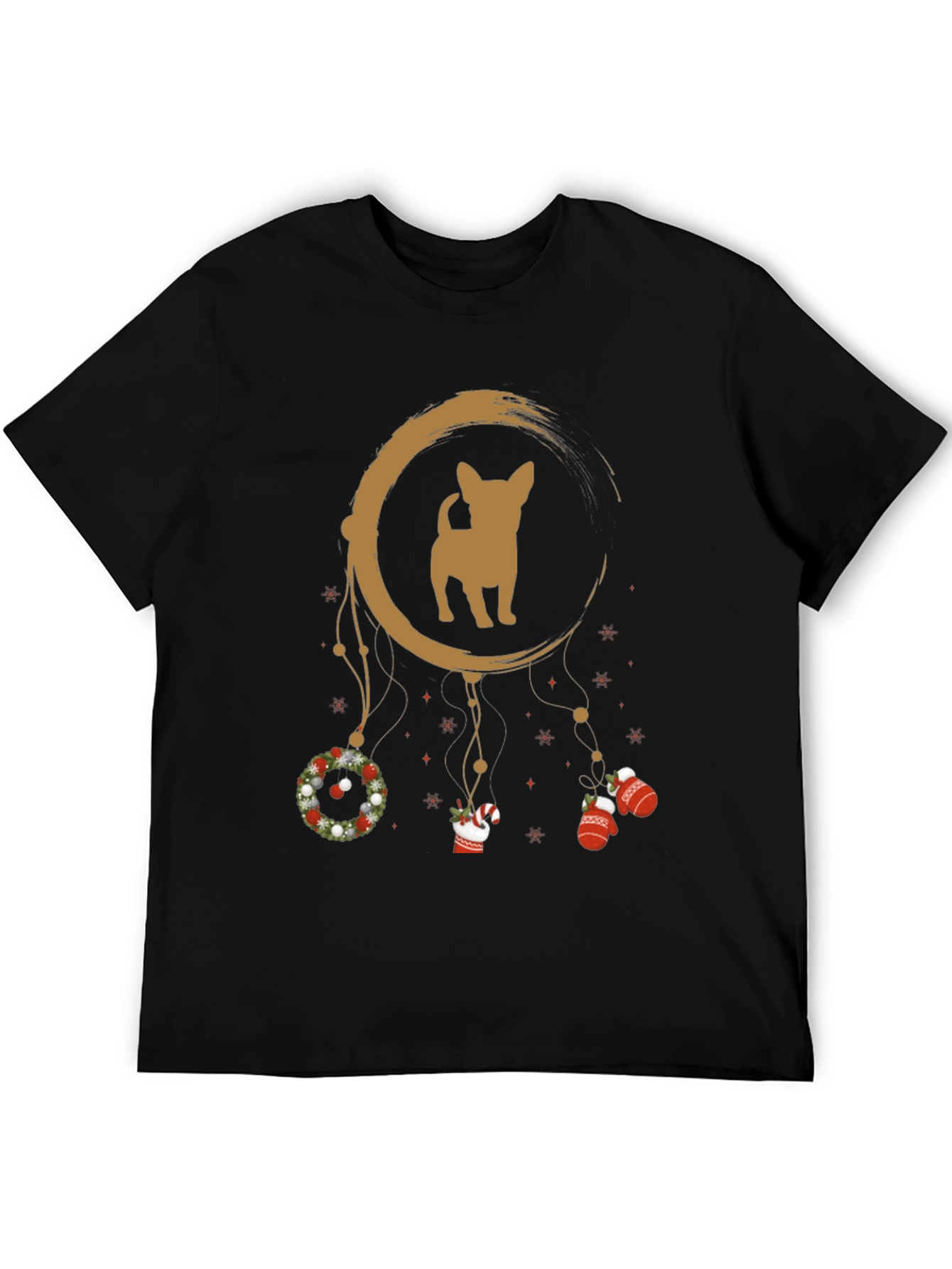 Christmas Chihuahua Dreamcatcher T-Shirt – Festive Dog Lover Tee