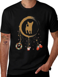 Christmas Chihuahua Dreamcatcher T-Shirt – Festive Dog Lover Tee