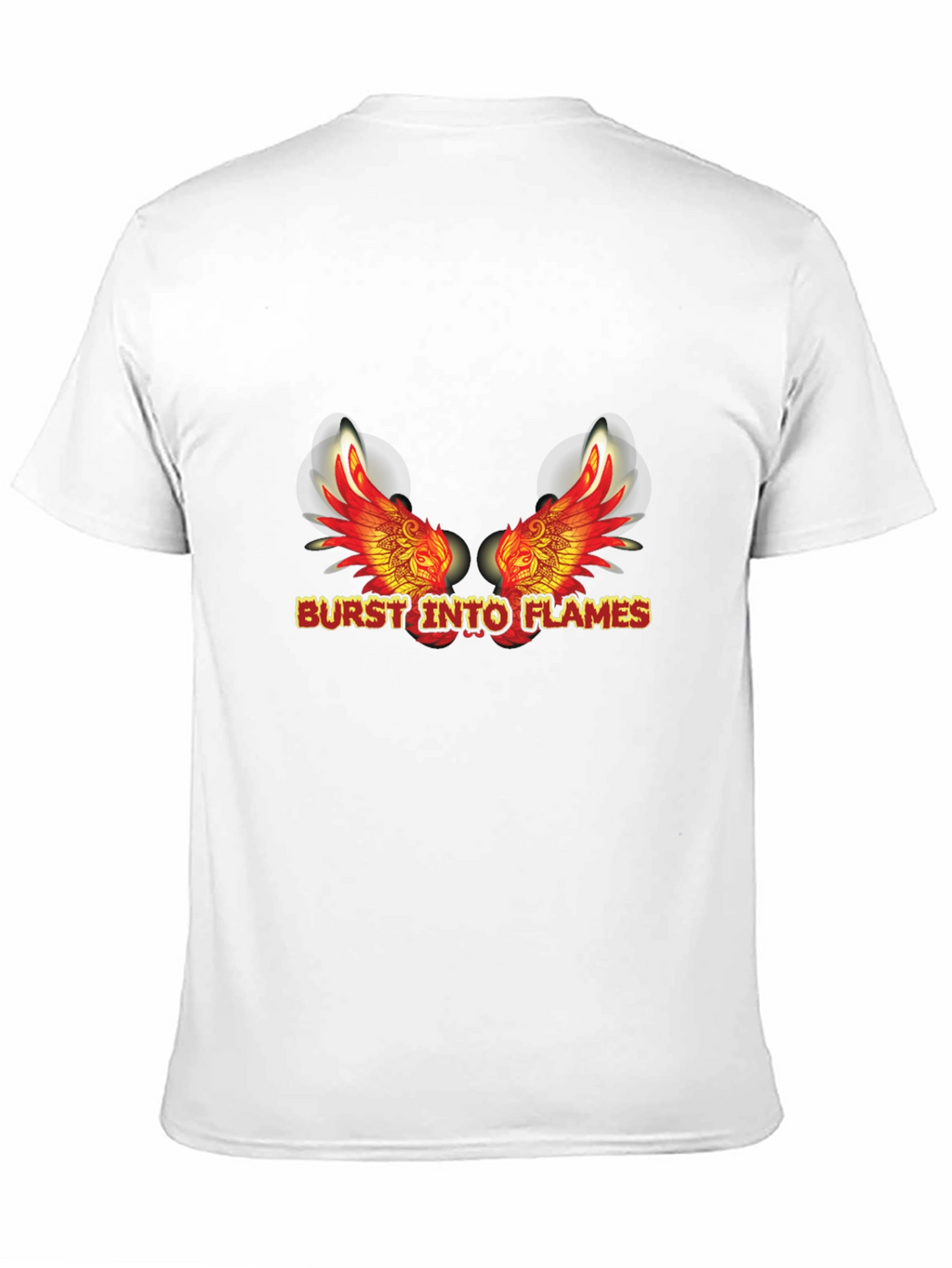 Burst Into Flames Graphic Tee - Mens Black T-Shirt