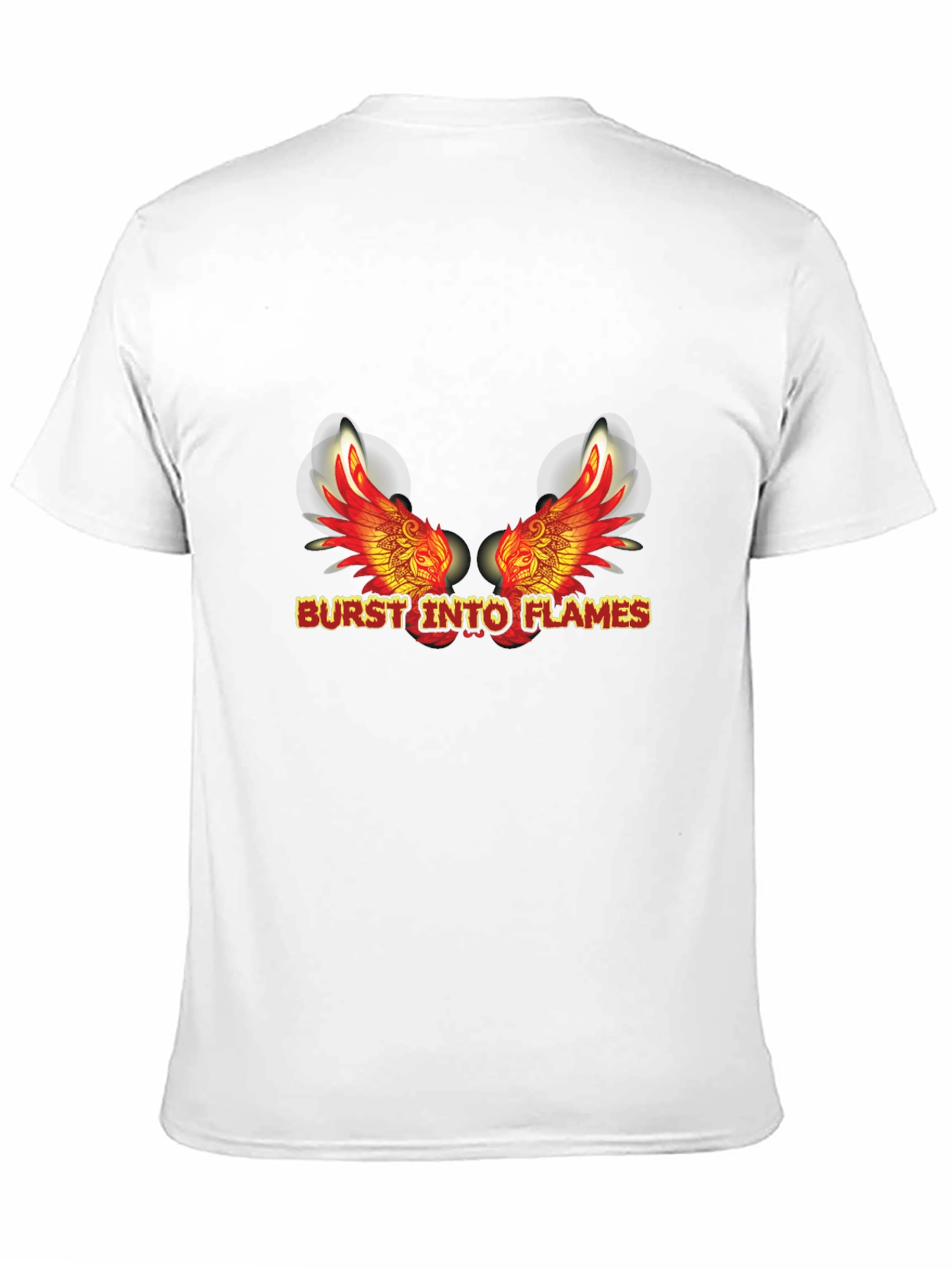 Burst Into Flames Graphic Tee - Mens Black T-Shirt