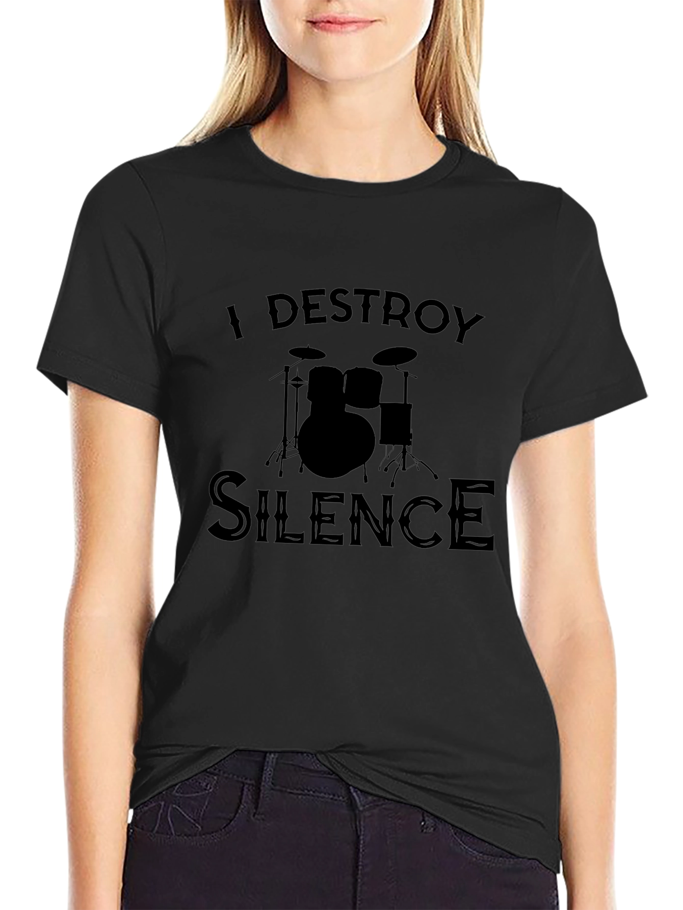 I Destroy Silence Drummer T-Shirt