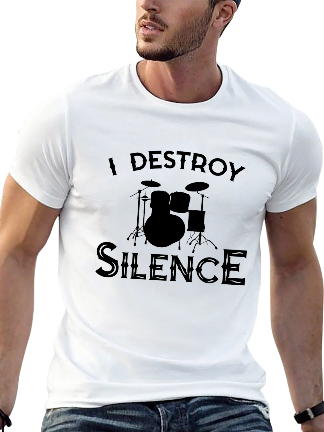 I Destroy Silence Drummer T-Shirt