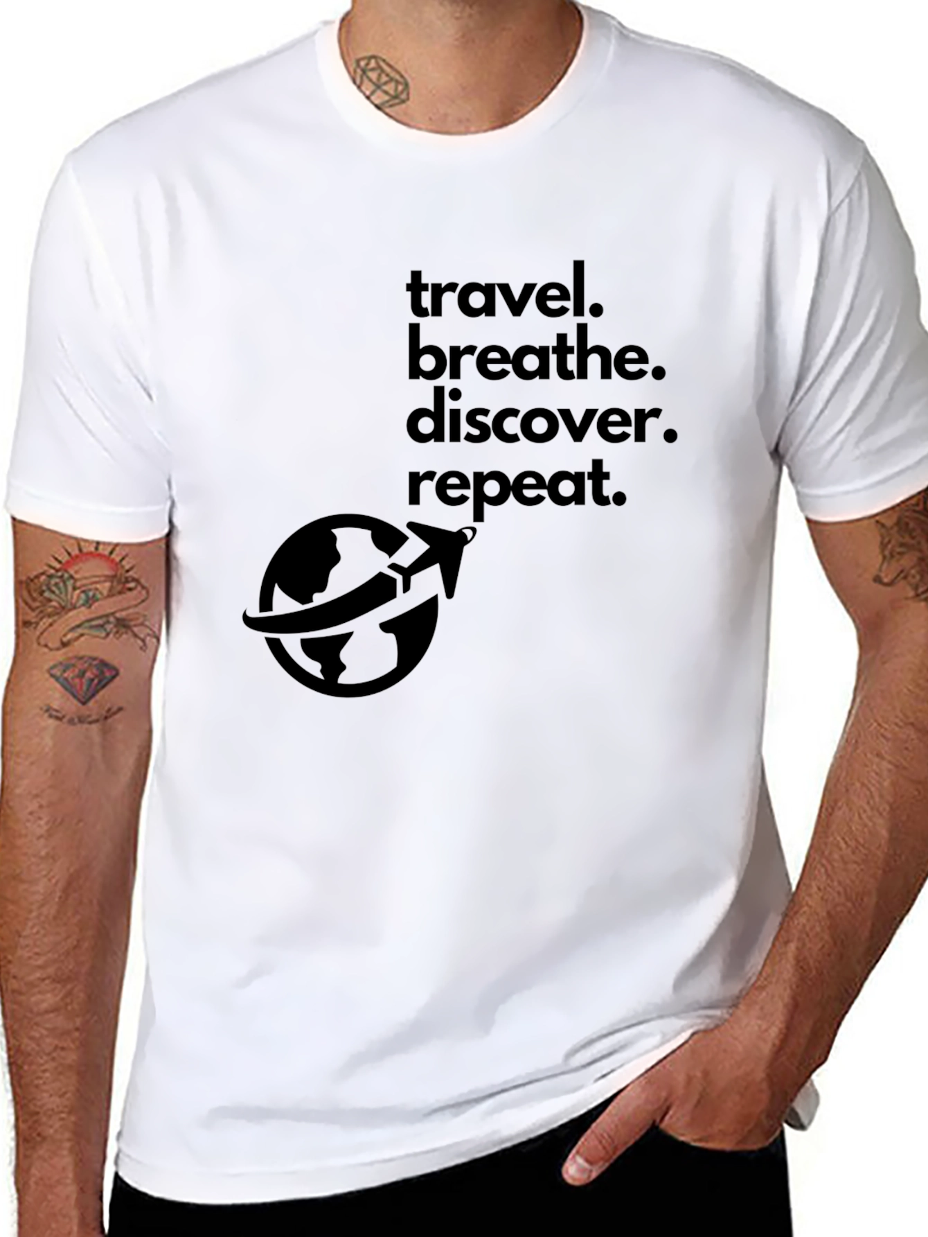 Travel. Breathe. Discover. Repeat. T-Shirt