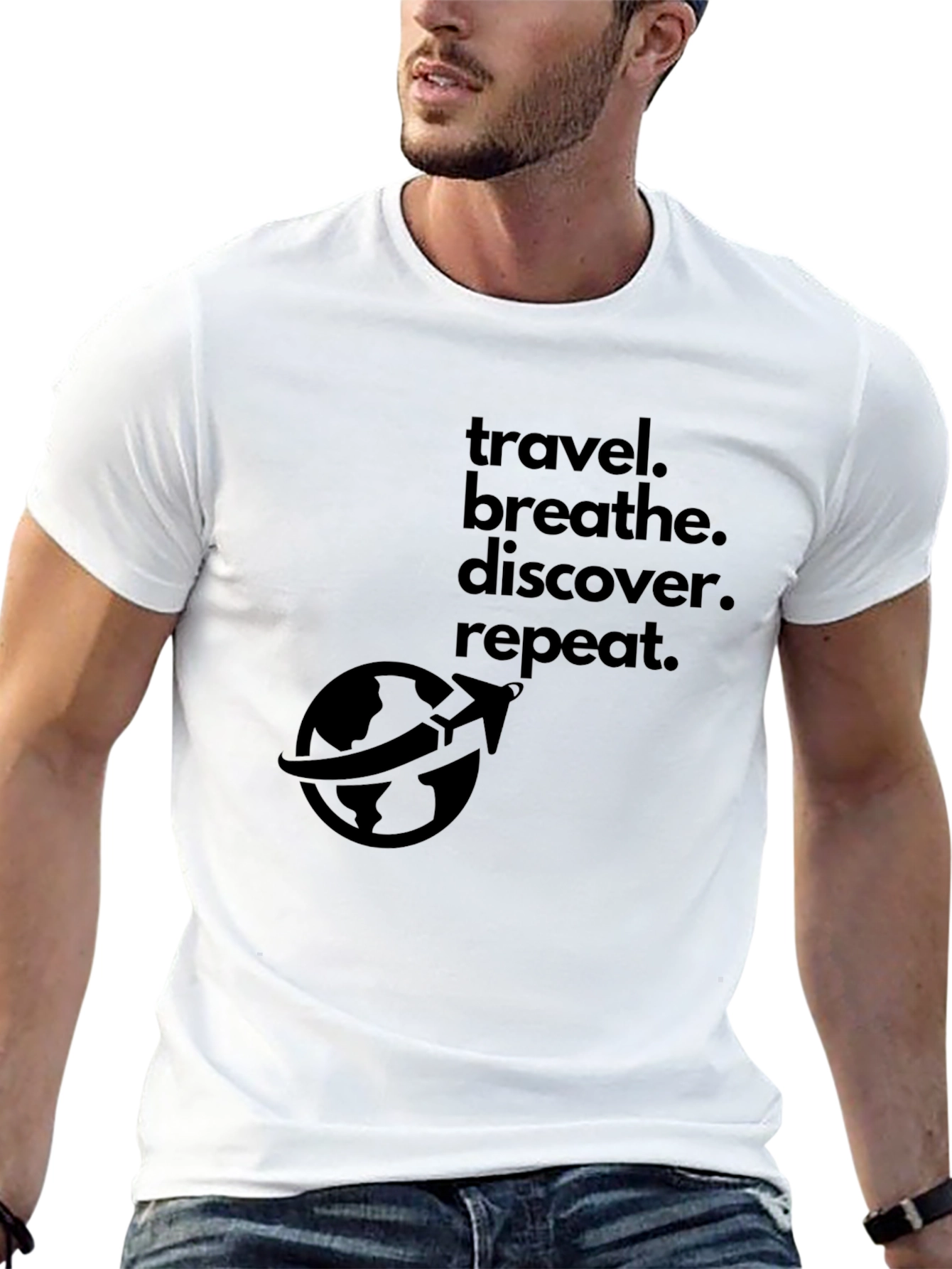 Travel. Breathe. Discover. Repeat. T-Shirt