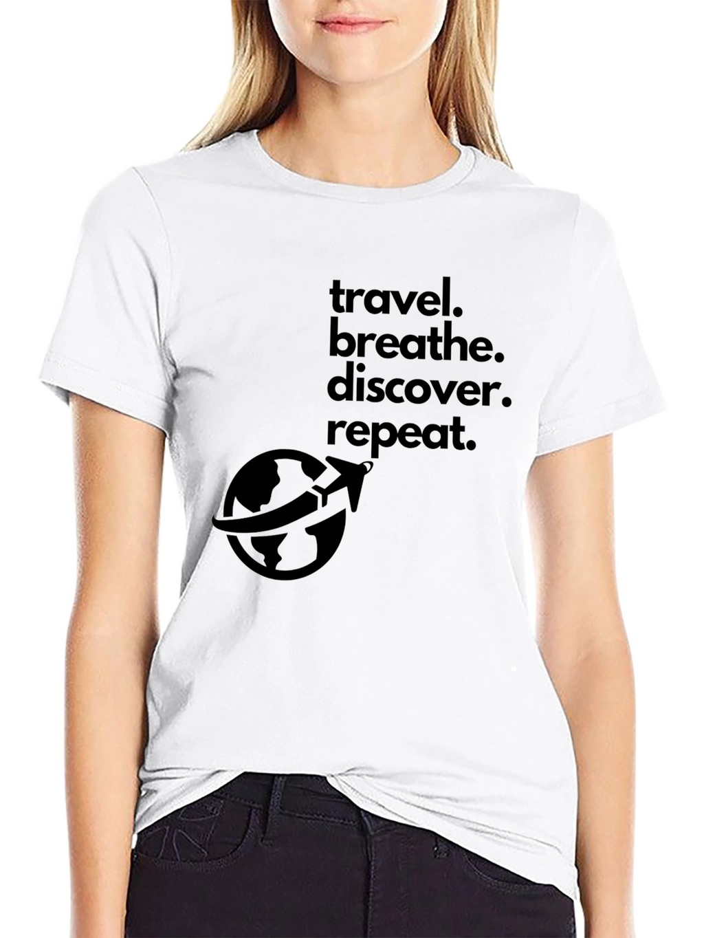 Travel. Breathe. Discover. Repeat. T-Shirt