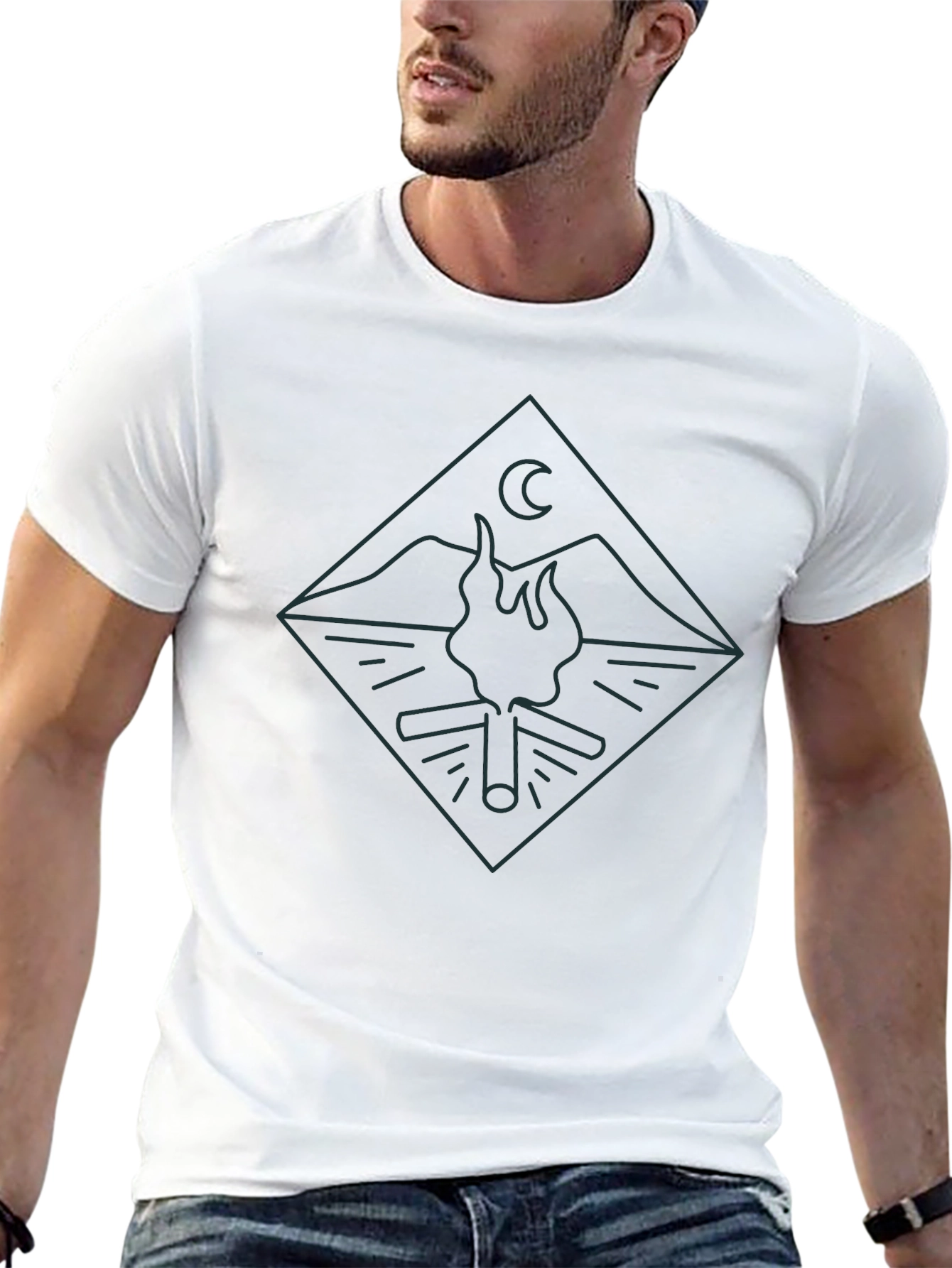 Campfire Graphic Tee - Adventure Awaits
